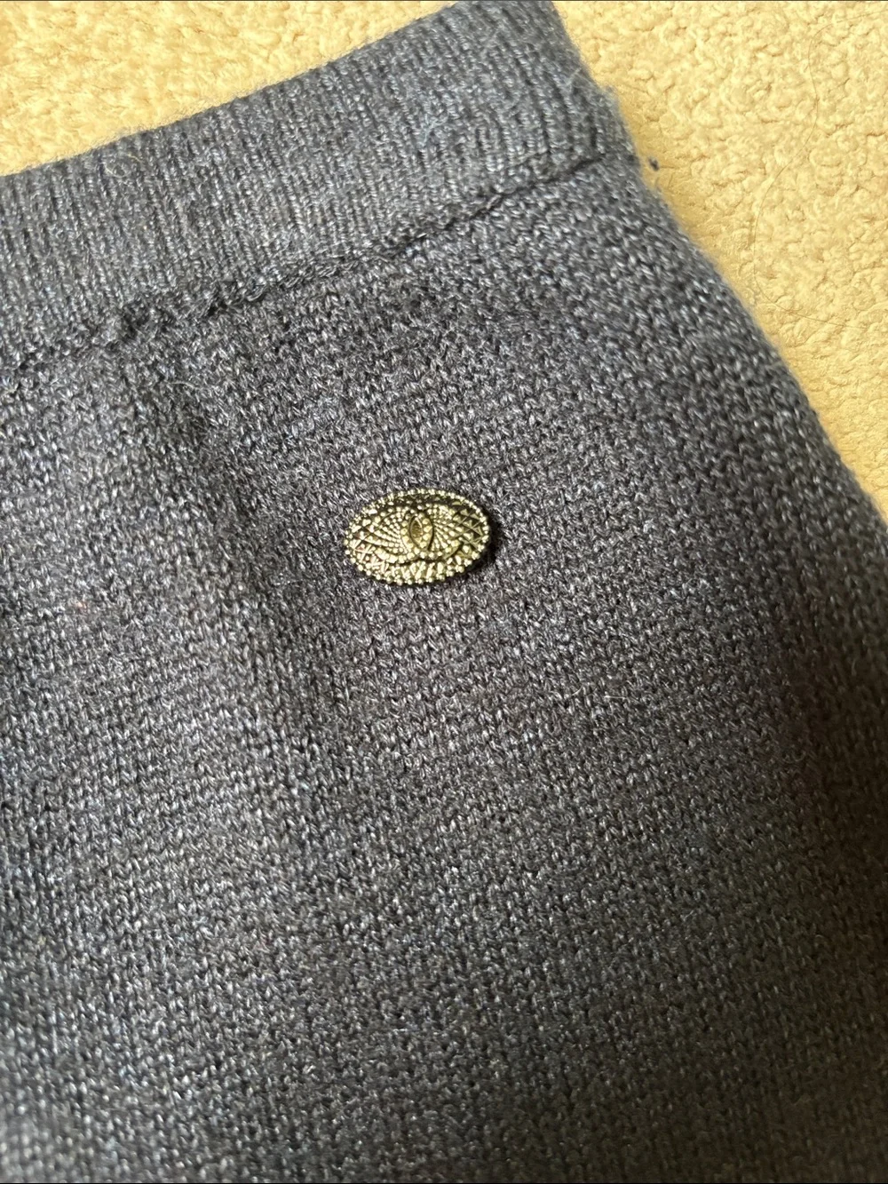 Chanel Sleek Black Knit Pencil Skirt size 40